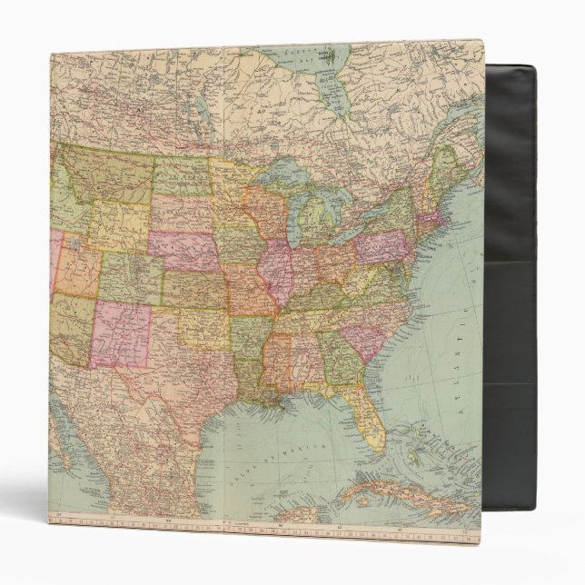 12728 United States 3 Ring Binder (Front/Inside)
