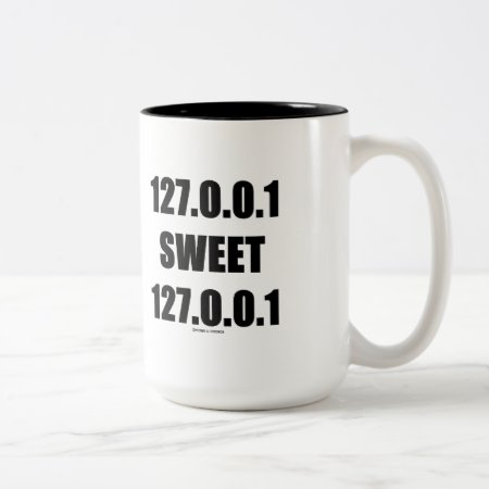 127.0.0.1 Sweet 127.0.0.1 (home Sweet Home Geek) Two-tone Coffee Mug