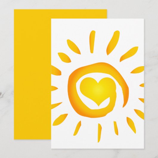 12887 BRIGHT YELLOW HEART SUNSHINE SURF SWIRL SYMB (Front/Back)