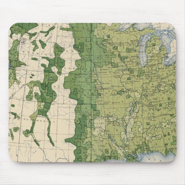 129 Size of farms 1900 Mouse Pad (Front)