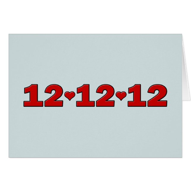 12.12.12 Hearts Cards (Front Horizontal)
