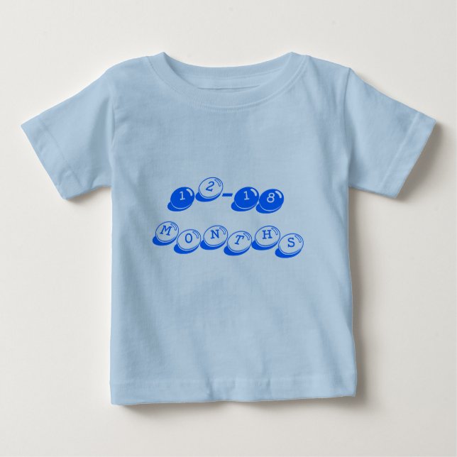'12-18 months'  blue candy t-shirt (Front)