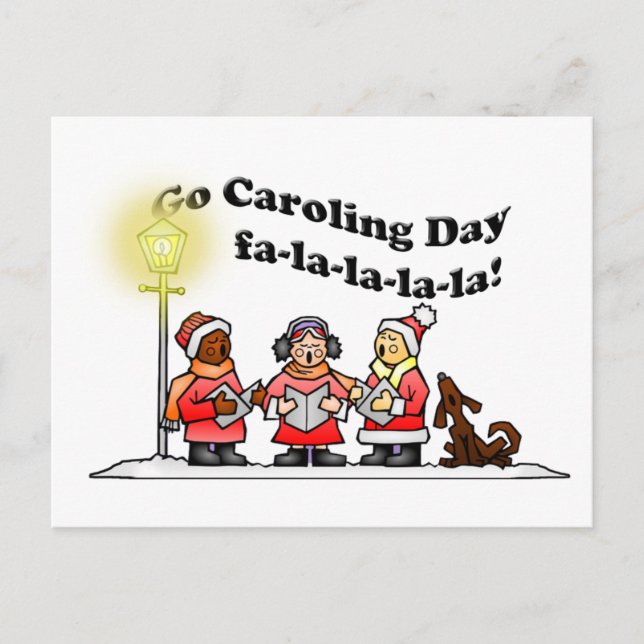 12-20 Go Caroling Day Postcard (Front)