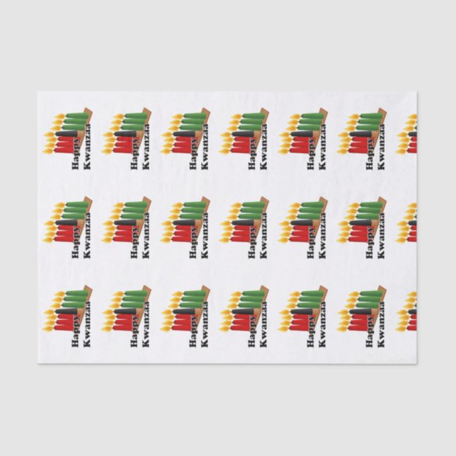 12-26 Happy Kwanzaa Tissue Paper (Front)