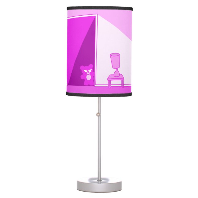 "12:35 a.m." (the lurking bear lamp) table lamp (Front)