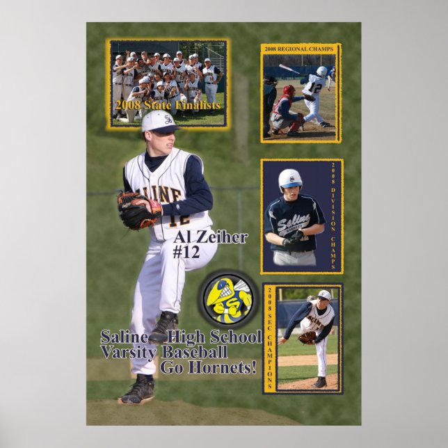 #12 Al 2008 Saline Baseball Poster (Front)