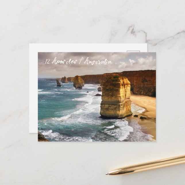 12 Apostles, Twelve Apostles Postcard (Front/Back In Situ)