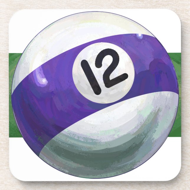 12 Ball Drink Coaster (Front)