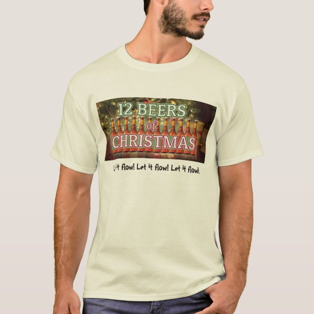 12 Beers of Christmas T-Shirt (Front)