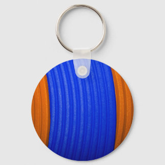 12 Blue & Orange Keychain
