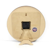 12" Cherry Monogram Wall or Desktop Clock  (Back)