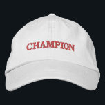 12 color choices change text occasion name embroidered baseball cap<br><div class="desc">Style: Alternative Apparel Basic Adjustable Cap Want a good-looking comfortable hat? This one's for you. From Alternative Apparel, this chino twill cap has a pre-curved bill, cloth strap and an antique brass slide buckle closure with tuck-in grommet, so it fits well on anyone. Contrasting navy underbill on all colors except...</div>