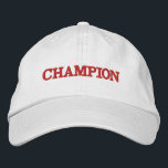 12 color choices change text occasion name embroidered baseball cap<br><div class="desc">Style: Alternative Apparel Basic Adjustable Cap Want a good-looking comfortable hat? This one's for you. From Alternative Apparel, this chino twill cap has a pre-curved bill, cloth strap and an antique brass slide buckle closure with tuck-in grommet, so it fits well on anyone. Contrasting navy underbill on all colors except...</div>