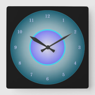 12 Color Rainbow Square Wall Clock
