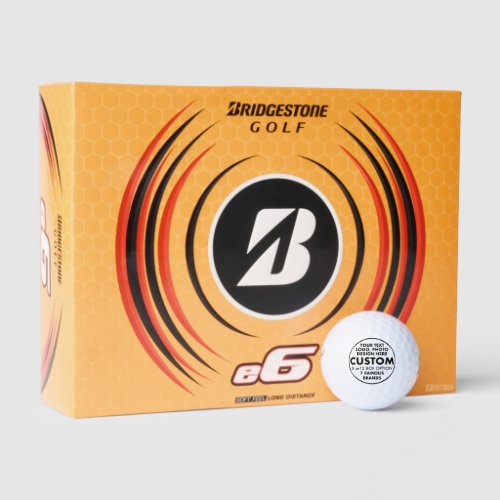 12 Custom Personalized Bridgestone e6 Golf Balls