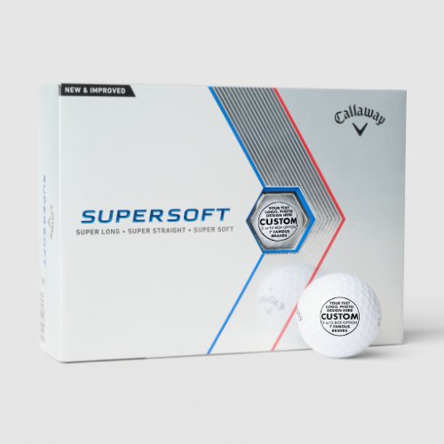 12 Custom Personalized Callaway Supersoft Golf Balls