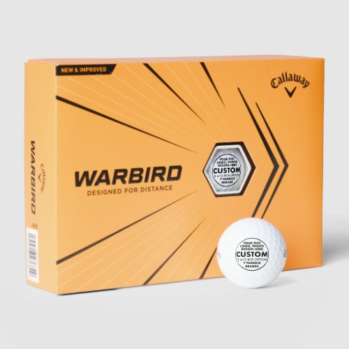 12 Custom Personalized Callaway Warbird Golf Balls