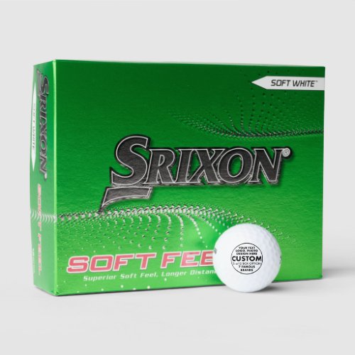12 Custom Personalized Srixon Soft Feel Golf Balls