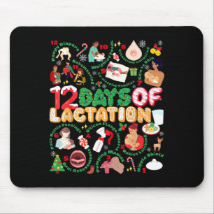 12 Day Of Ibclc Lactation Consultant Breastfeeding Mouse Pad