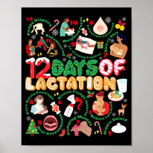 12 Day Of Ibclc Lactation Consultant Breastfeeding Poster