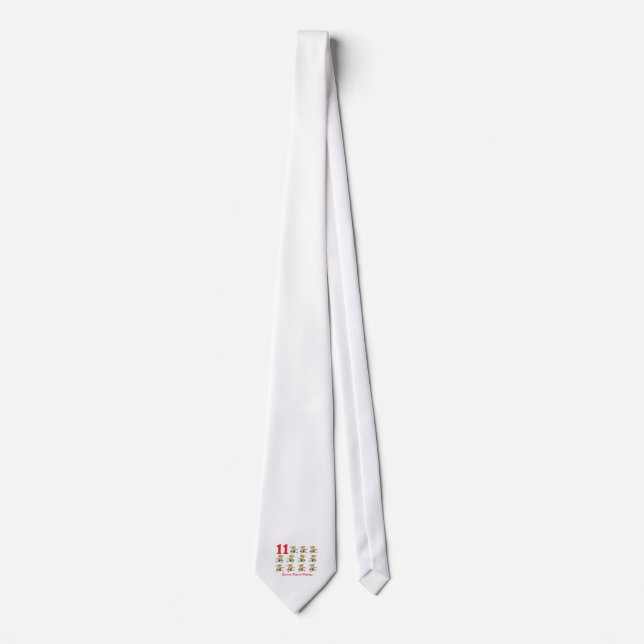 12 days eleven pipers piping neck tie (Front)