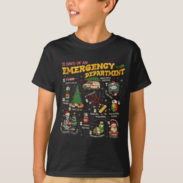 12 Days Of An Emergency Department, Er Nurse Chris T-Shirt (Front)