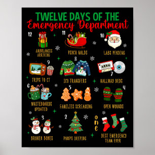 12 Days Of An Emergency Department Er Nurse Christ Poster