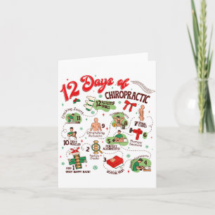 12 Days Of Chiropractic Christmas Chiropractor Card