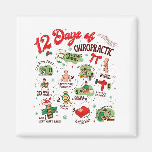 12 Days Of Chiropractic Christmas Chiropractor  Magnet