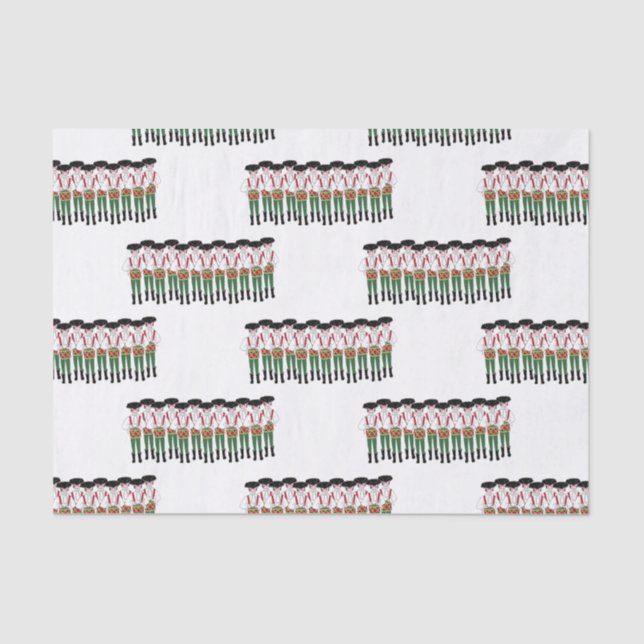 12 Days of Christmas 12 Drummers Drumming Tissue Paper (Front)