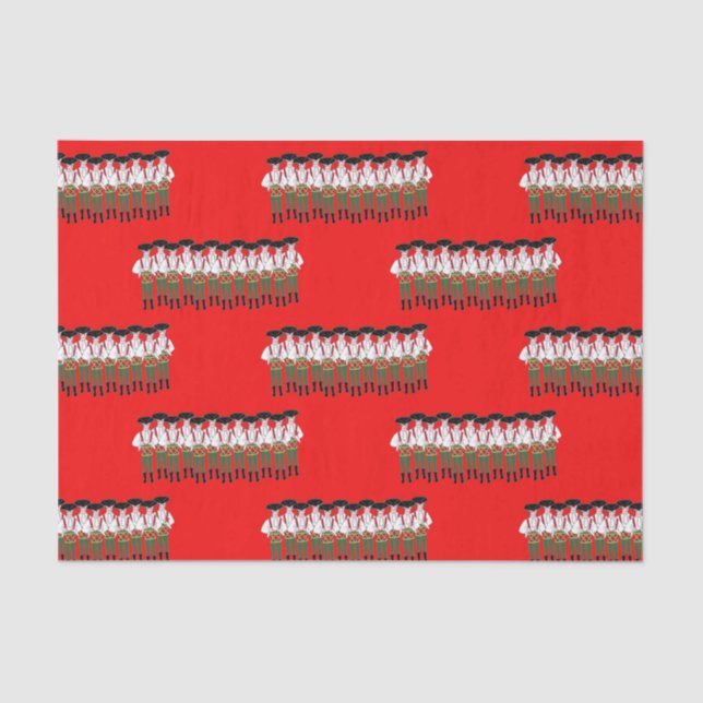 12 Days of Christmas 12 Drummers Drumming Tissue Paper (Front)