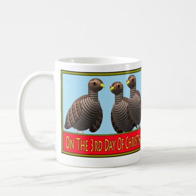 12 Days of Christmas 3-4 Coffee Mug (Left)