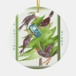 12 Days Of Christmas 4 Calling Birds Ceramic Ornament at Zazzle