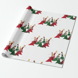 12 Days of Christmas 9 Ladies Dancing Wrapping Paper
