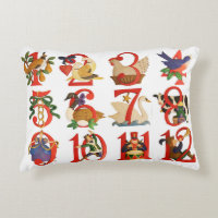 12 Days of Christmas Accent Pillow 16