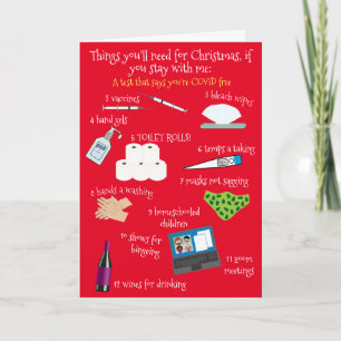 12 Days of Christmas and COVID Card
