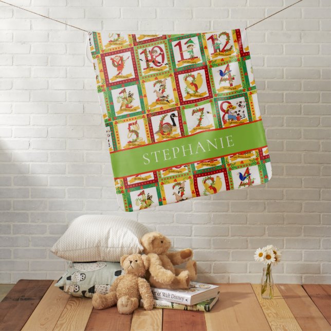 12 Days of Christmas Baby Blanket (In Situ)