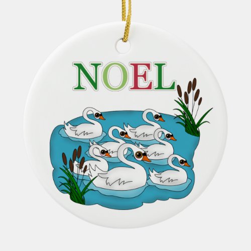 12 Days of Christmas Ceramic Ornament