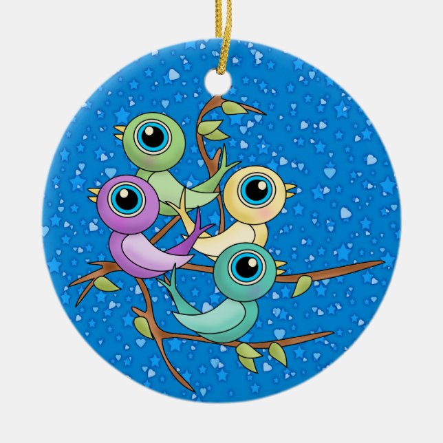 12 Days of Christmas Ceramic Ornament (Front)