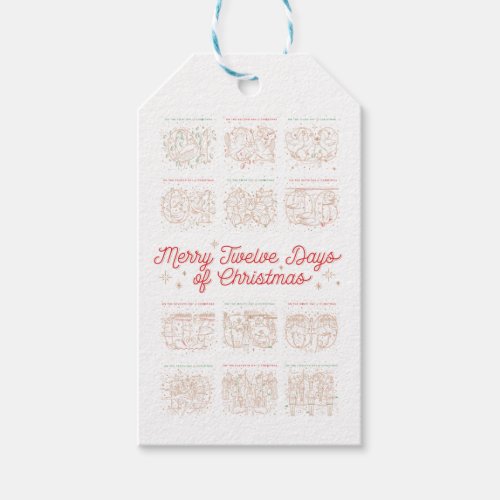 12 DAYS OF CHRISTMAS  Christmas Gift Tag