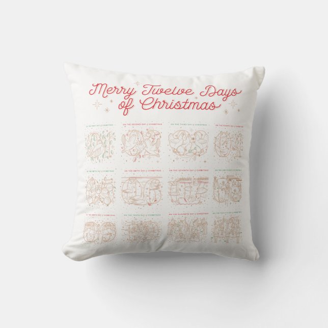 12 Days OF CHRISTMAS / Christmas Pillow (Front)