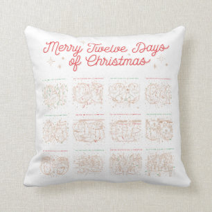 12 Days OF CHRISTMAS / Christmas Pillow