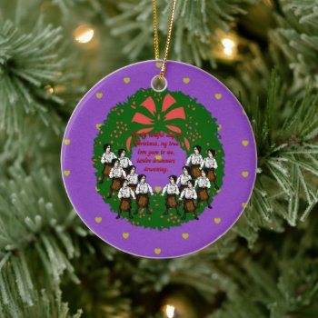 12 Days Of Christmas Collection: Day 12 Ceramic Ornament by CreativeMastermind at Zazzle