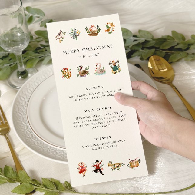12 Days of Christmas Dinner Party Menu (Creator Uploaded)