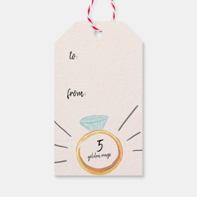 12 Days of Christmas Gift Tags (Back)