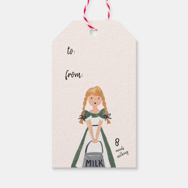 12 Days of Christmas Gift Tags (Back)