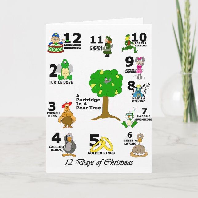 12 Days of Christmas Holiday Card (Front)