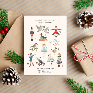 12 Days of Christmas Small Note Cards