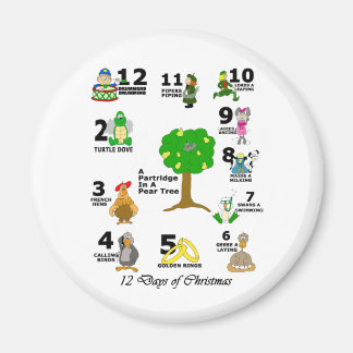 12 Days of Christmas Magnet