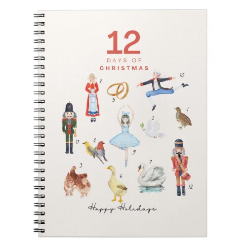 12 DAYS OF CHRISTMAS  NOTEBOOK